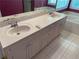 Double sink vanity and a bathtub in the main bathroom at 1886 Clay Sw Dr, Marietta, GA 30064