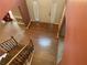View of the foyer, showing the front door and wood floors at 1886 Clay Sw Dr, Marietta, GA 30064