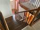 View of staircase with carpeted treads and artwork at 1886 Clay Sw Dr, Marietta, GA 30064