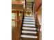 Beautiful staircase with wood and wrought iron details at 1886 Clay Sw Dr, Marietta, GA 30064