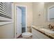 Clean bathroom with granite countertop and updated vanity at 1967 Glen Echo Dr, Decatur, GA 30032
