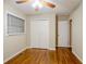 Bedroom with hardwood floors, double closet and window at 1967 Glen Echo Dr, Decatur, GA 30032