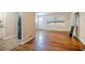 Hardwood floors in dining room, some damage is visible at 1967 Glen Echo Dr, Decatur, GA 30032