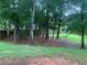 Wooded backyard with lush greenery and privacy fence at 3730 Oak Park Dr, Suwanee, GA 30024