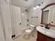 Updated bathroom with tub, toilet and vanity at 713 Cypress Pointe St, Alpharetta, GA 30022