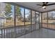 Bright screened porch with view of backyard at 1097 Dell Se Ave, Smyrna, GA 30080