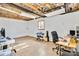 Finished basement offers a workspace with ample room for a home office at 6828 Lockridge Dr, Atlanta, GA 30360