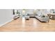 Bright living room with hardwood floors and modern furniture at 6828 Lockridge Dr, Atlanta, GA 30360