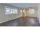 Bright living room featuring hardwood floors and an entryway at 1883 La Mesa Ln, Decatur, GA 30032