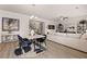 Bright dining area with marble table and modern seating at 566 Abbott Se Ct, Atlanta, GA 30354