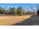 Sunny view of a flat, grassy field with distant trees at 1921 W Hightower W Trl, Conyers, GA 30012