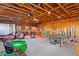 Workshop with tractor, ping pong table and lawn equipment at 1921 W Hightower W Trl, Conyers, GA 30012