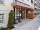 Modern building exterior with covered entryway at 775 Juniper Ne St # 413, Atlanta, GA 30308