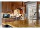 Bright kitchen features granite counters and professional range at 833 Hines Rd, Moreland, GA 30259