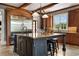 Spacious kitchen with island, breakfast bar, and ample cabinetry at 833 Hines Rd, Moreland, GA 30259