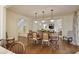 Elegant dining room features a large table, hardwood floors, and access to the Gathering room at 106 Peachtree Battle Nw Ave, Atlanta, GA 30305