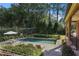 Inviting swimming pool with lush landscaping and patio area at 106 Peachtree Battle Nw Ave, Atlanta, GA 30305