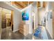 Spacious entryway with concrete floors, built-in storage, and unique art at 170 Boulevard Se # H401, Atlanta, GA 30312