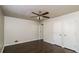 Spacious bedroom with hardwood floors and ceiling fan at 205 Ridge Run, Stockbridge, GA 30281