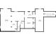 Basement floor plan featuring a bar, bathroom, and large open space at 3781 Hickory Ridge Ct, Marietta, GA 30066