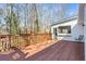 Spacious deck with wooden railings, overlooking a wooded area at 3781 Hickory Ridge Ct, Marietta, GA 30066