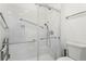 Walk-in shower with grab bars and modern fixtures at 3781 Hickory Ridge Ct, Marietta, GA 30066