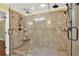 Large walk-in shower with tile surround and multiple shower heads at 4692 Yeager Rd, Douglasville, GA 30135