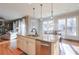 Spacious kitchen island with seating and a double sink at 1103 Ridenour Ct, Kennesaw, GA 30152