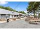 Scottslash Brewery building with picnic tables at 15 Independence Nw Pl, Atlanta, GA 30318