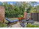 Private patio with seating, grill and garden at 15 Independence Nw Pl, Atlanta, GA 30318