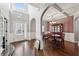 Bright and airy entryway leading to the dining and living areas at 527 Mossycup Dr, Fairburn, GA 30213