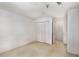 Simple bedroom with carpet flooring and double-door closet at 109 Ridley Howard Ct, Decatur, GA 30030