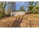 House backyard view with mature trees and open space at 4083 Thetford Ct, Decatur, GA 30035