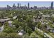 Aerial showing home's location and Atlanta skyline at 697 Kendall Ne St, Atlanta, GA 30312