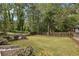 Spacious backyard with mature trees and fence at 458 Holly Nw St, Atlanta, GA 30318