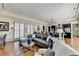 Bright living room and kitchen with hardwood floors, large windows, and a comfortable seating area at 5890 Bond St, Cumming, GA 30040