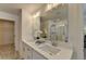 Bathroom boasts double vanity, large mirror, and modern finishes at 1591 Salem Dr # 76, Conyers, GA 30013