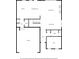 Main floor plan, including kitchen, living room, and garage at 4130 Grandview Vista St, Cumming, GA 30028