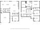 Two-story house floor plan, showing main and upper levels at 4130 Grandview Vista St, Cumming, GA 30028