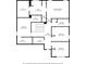 Detailed floor plan of a house with 3 bedrooms and 4 bathrooms at 4130 Grandview Vista St, Cumming, GA 30028