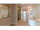 Bathroom with soaking tub, double vanity and walk-in shower at 120 Ridgely Ct, Atlanta, GA 30342