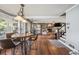 Breakfast nook with lake view and built-in shelving at 3228 Rosebud Rd, Loganville, GA 30052