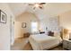 Spacious bedroom with a comfortable bed and neutral decor at 45 Silver Peak Dr, Covington, GA 30016