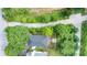 Aerial view of a house and backyard with surrounding trees at 59 Stafford Nw St, Atlanta, GA 30314