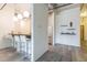 Modern kitchen with breakfast bar and stainless steel appliances at 120 Ralph Mcgill Ne Blvd # 706, Atlanta, GA 30308