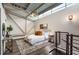 Spacious loft bedroom with high ceilings and stylish decor at 400 Village Ne Pkwy # 120, Atlanta, GA 30306