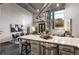 Modern kitchen with white quartz countertops and gray cabinets at 400 Village Ne Pkwy # 120, Atlanta, GA 30306