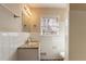 Bathroom with granite vanity and updated fixtures at 2473 Tyler Way, Decatur, GA 30032