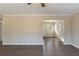 Open living room with view into dining area at 2473 Tyler Way, Decatur, GA 30032