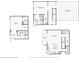 Multi-level floor plan of a modern home at 10861 Serenbe Ln, Chattahoochee Hills, GA 30268